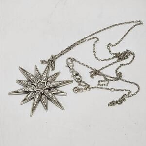Brighton Contempo Starburst crystal statement long Pendant‎ Necklace